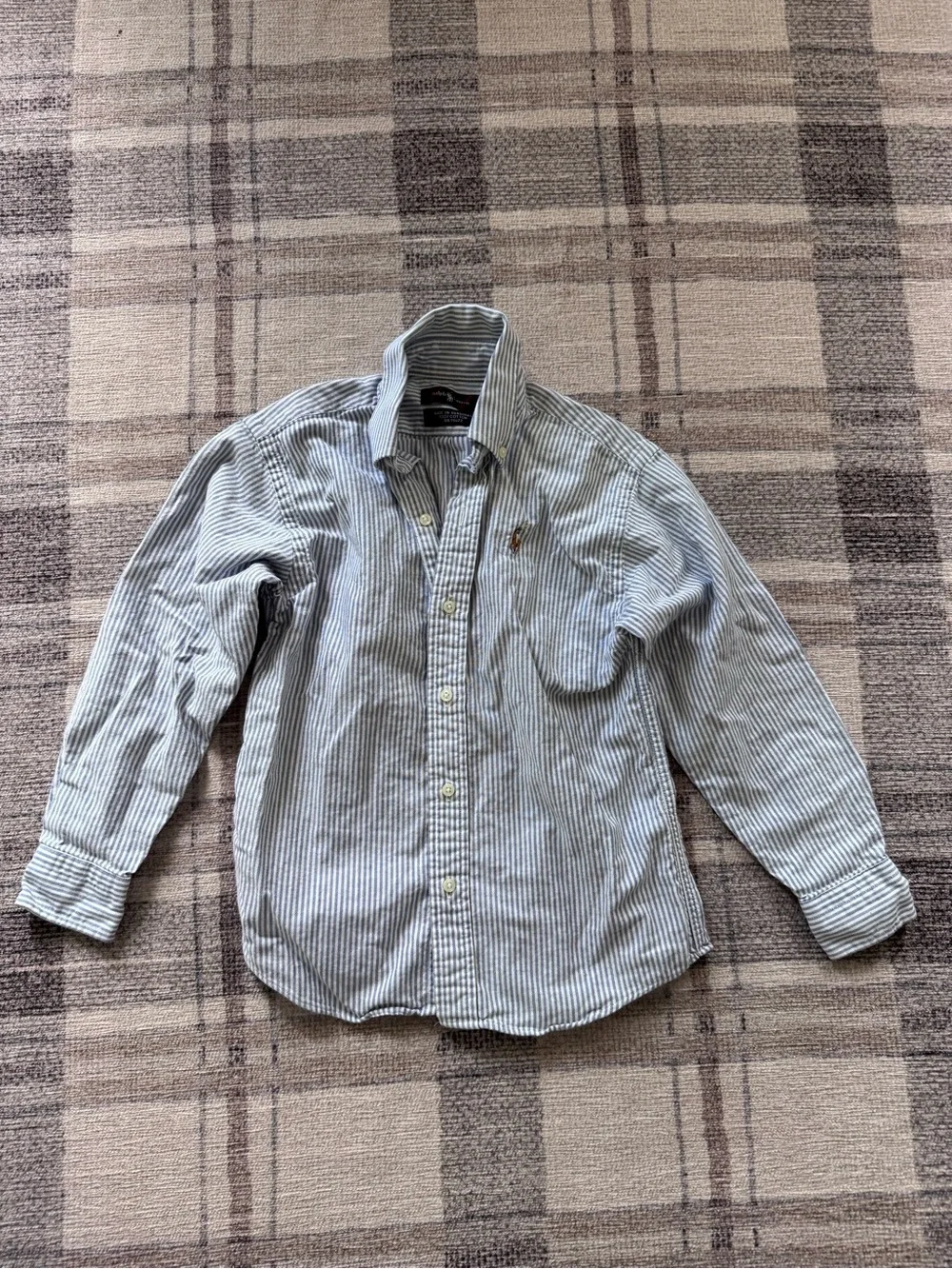 Ralph Lauren Boys Button-Down Shirts Bundle - Chambray and Oxford Cloth Stripe